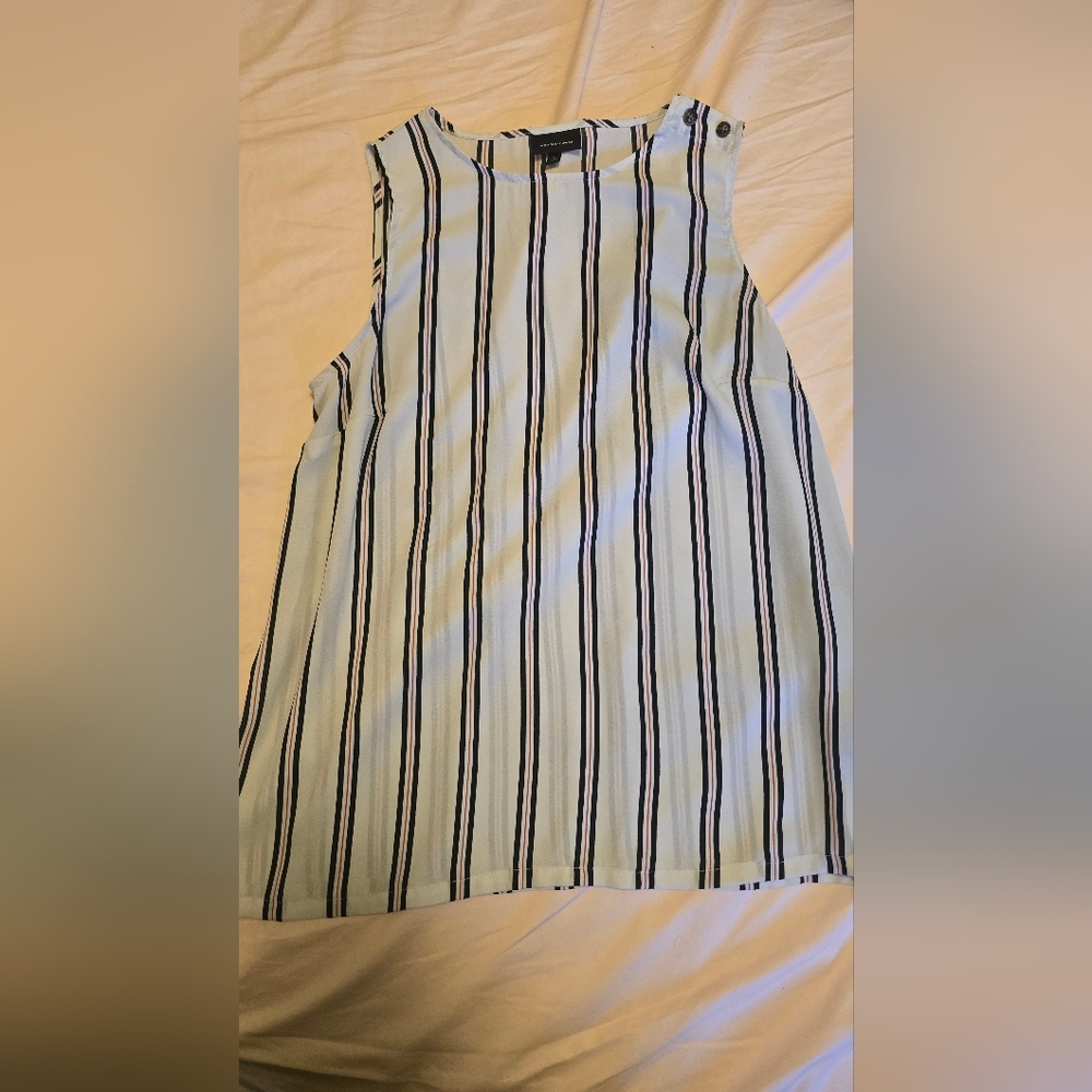 Who What Wear Multicolor Striped Top